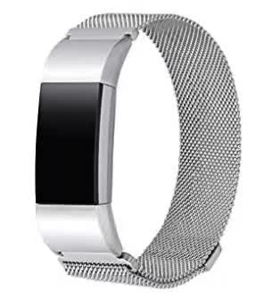 Dây đồng hồ Fitbit Charge 2 (thép không gỉ, mắt lưới thép siêu nhỏ)